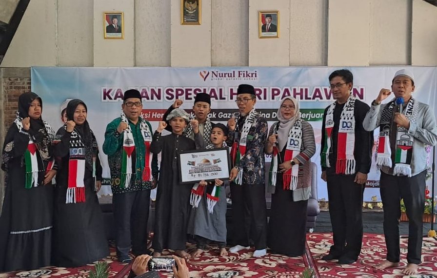 Nurul Fikri Serahkan Bantuan Peduli Kemanusiaan, Hadirkan Anak Pejuang dari Gaza