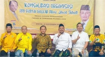 Sambangi Posko Yani-Alif, Sekjen Golkar: Menang Telak 95%
