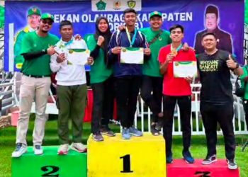 SMA Negeri 1 Tarik Borong 8 Medali di Kejuaraan Porkab Cabang Atletik 2024