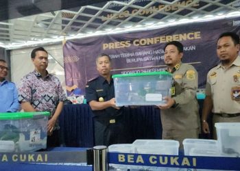 Bea Cukai Juanda Serahkan 39 Ekor Satwa Reptil Dilindungi ke Balai Karantina
