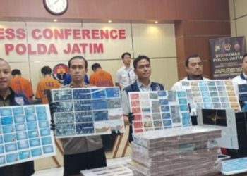 Subdit II Ditressiber Polda Jatim Ungkap Judi Online Jaringan Internasional