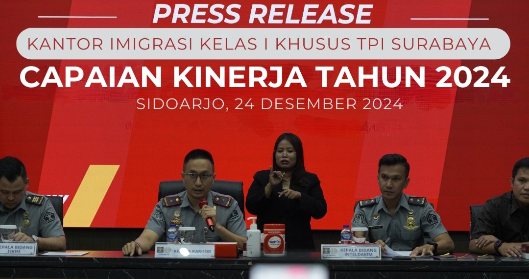 Selama 2024, Imigrasi Surabaya Tunjukkan Capaian Kinerja yang Memuaskan dan Berkwalitas