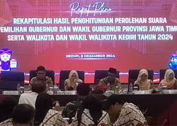 Rekapitulasi Hasil Penghitungan Suara, Ketua KPU Kota Kediri: Terima Kasih Telah Memilih