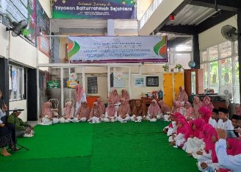 Peringati Isro’ Mi’roj Nabi Muhammad YBS Sidoarjo dengan Berbagi Sesama