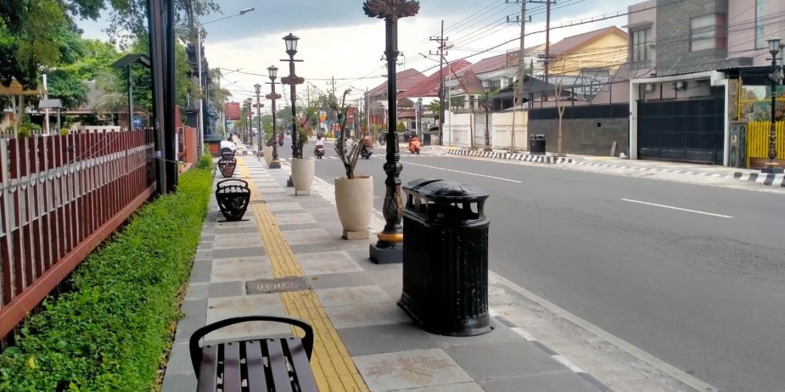 Adopsi Malioboro Yogyakarta, Pemkab Kediri Percantik Pedestrian di Jl Soekarno-Hatta
