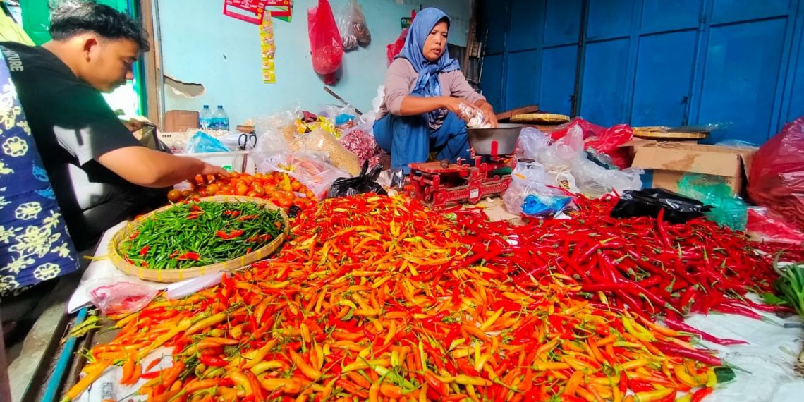 Di Kabupaten Kediri, Harga Cabai Berangsur Turun Usai Melejit di Natal dan Tahun Baru