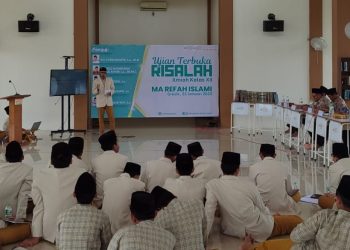 Mengagumkan, Santri MA Refah Islami Jalani Tugas Akhir Ujian Terbuka Risalah Ilmiah Berbahasa Arab