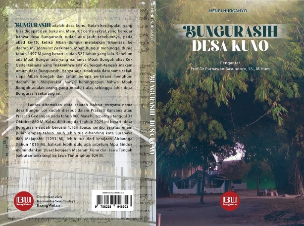 Dewan Kesenian Sidoarjo Akan Membedah Buku “Bungurasih Desa Kuno”