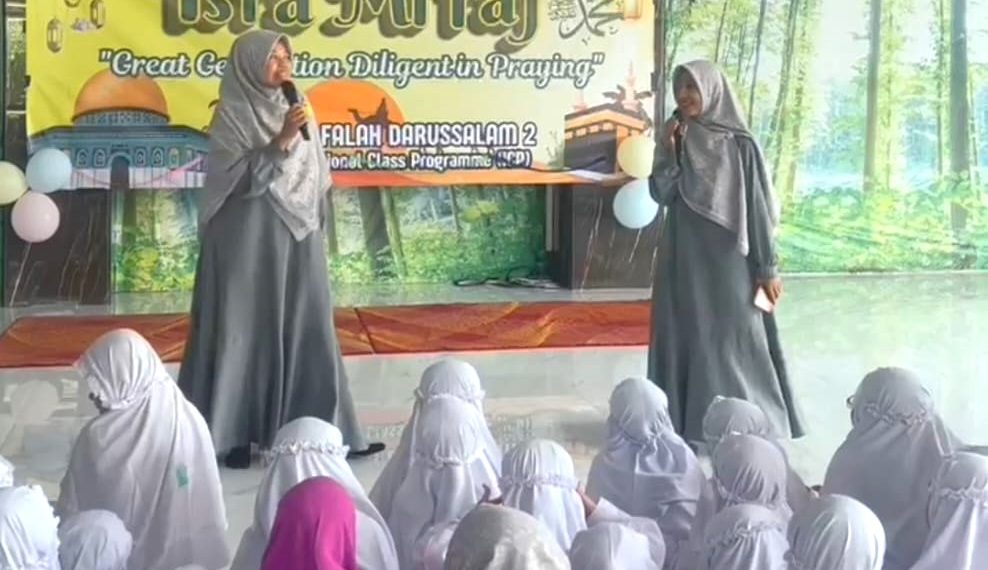 Siswa SD Al Falah Darussalam 2 Dikenalkan Sifat Rosulullah Melalui Peringatan Isra’ Mi’raj