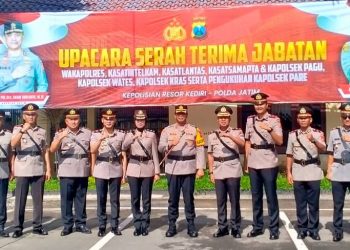Gerbong Mutasi Perwira Polres Kediri Bergerak, Inilah Perwira Baru dan Pos yang Diemban