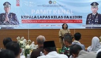 Hadiri Pisah-Kenal Kalapas Kelas llA, Pj Wali Kota Kediri Sampaikan Terima Kasih