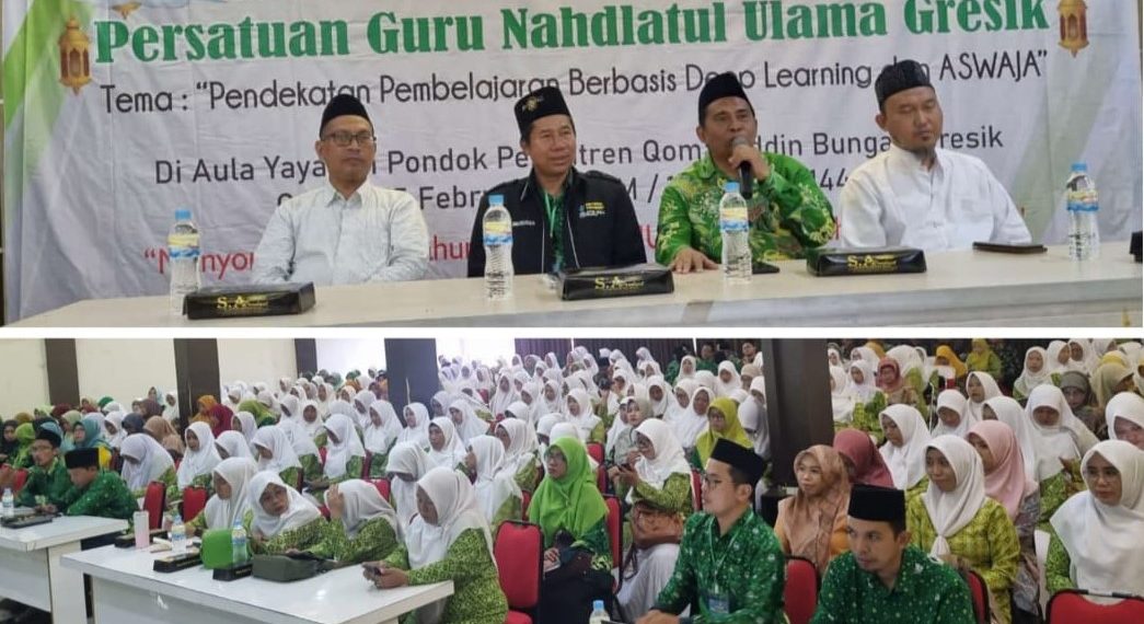 Ratusan Guru NU Gresik Ikuti Seminar Pendidikan di Ponpes Qomaruddin Bungah