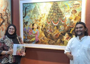 Lukisan Kearifan Lokal ‘KenDuren Wonosalam’ Terjual di Galeri Merah Putih