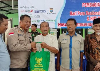 PWI Sidoarjo Gelar Pemeriksaan Kesehatan dan Bagikan Sembako Gratis
