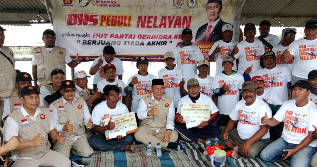 Bambang Haryo Bersama Nelayan Rayakan HUT Partai Gerindra Ke-17 Tahun