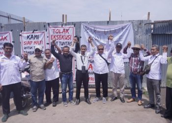 Aliansi Anti Mafia Tanah Jatim Lakukan Perlawanan, PN Sidoarjo Dua Kali Tunda Eksekusi Lahan di Tambak Oso