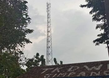 Tower Desa Simpang Masih Tegak Berdiri, Dinas Abaikan Perintah Pembongkaran Dari Plt Bupati Subandi