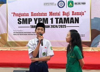 SMP YPM 1 Taman Gandeng TPM FK Unair Bekali Penguatan Kesehatan Mental Siswa