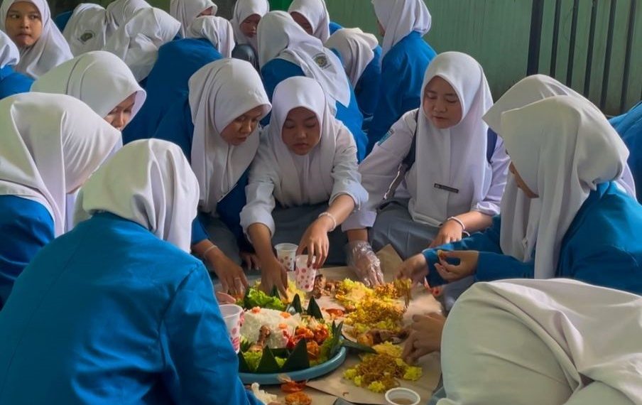 Siswa SMA Islam Parlaungan Sambut Ramadhan Dengan Doa dan Suka Cita