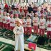 Di Masjid Al Akbar, KBTK Al Hikmah Surabaya Tutup Pembelajaran Topik Ramadan dengan Berlatih Sholat Ied Berjamaah