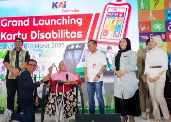 KAI Commuter Wilayah 8 Surabaya, Terbitkan 1000 Kartu Disabilitas