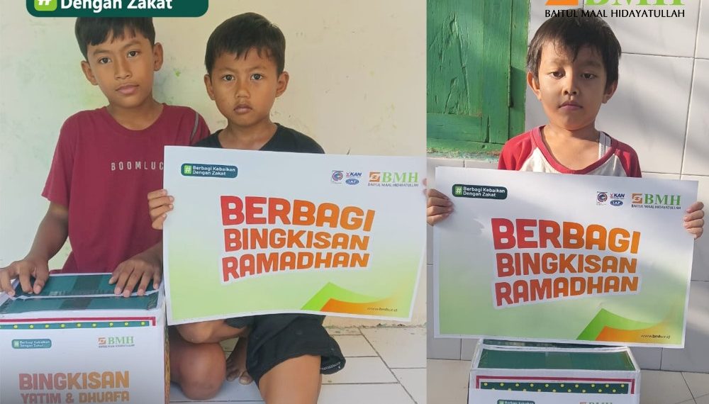 BMH Unit Sidoarjo Bermitra dengan Para Donatur Salurkan Paket Sembako untuk Yatim Piatu di Sidoarjo