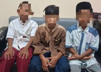 Tiga Bocil Pencuri Motor di Gresik Diciduk Polisi, Sudah Beraksi di Empat Lokasi