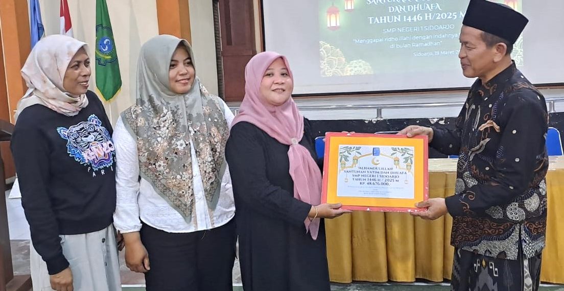 Orang Tua Siswa SMPN 1 Sidoarjo Santuni Yatim dan Dhuafa Terkumpul Rp 48,6 Juta