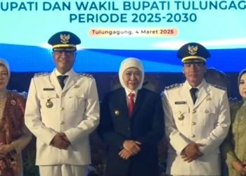 Hadiri Sertijab Bupati/Wabup Tulungagung, Gubernur Jatim Tekankan Keselarasan Program Daerah – Pusat