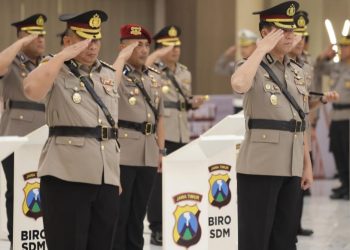 Sertijab PJU dan Kapolres, Dipimpin Kapolda Jatim