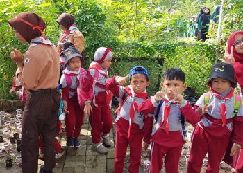 Wisata Edupark SMPN 61 Surabaya Jadi Lokasi Kegiatan Pra Siaga TK se Kec. Benowo