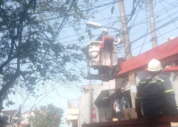 Wakil Bupati Ingin Sidoarjo Bersinar, Dishub Sidoarjo Keliling Perbaiki PJU