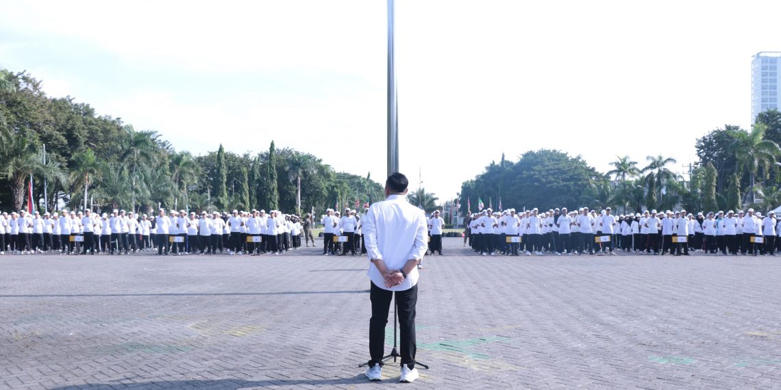 Bekali Disiplin, BKPSDM Gresik Latih 474 CPNS lewat PBB dan Tes Fisik