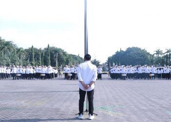 Bekali Disiplin, BKPSDM Gresik Latih 474 CPNS lewat PBB dan Tes Fisik