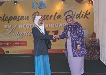 Pelepasan Siswa Angkatan 37 SMA Negeri 2 Sidoarjo Dilakukan Secara Drive Thru