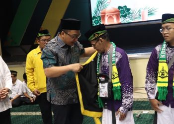 Lepas 147 Jamaah Calon Haji KBIHU Nurul Jannah, Inilah Pesan Plt Bupati Gresik Asluchul Alif