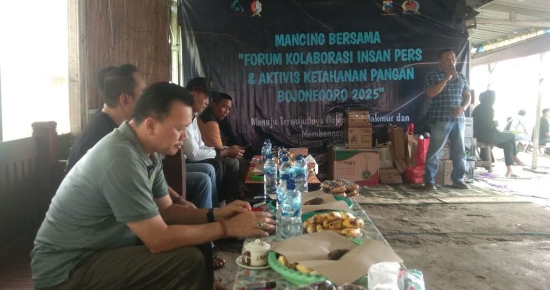 Edukasi Ketahanan Pangan, AKP Bojonegoro Gelar Mancing Bersama Insan Pers dan Forkopimda