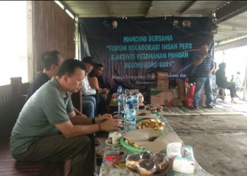 Edukasi Ketahanan Pangan, AKP Bojonegoro Gelar Mancing Bersama Insan Pers dan Forkopimda