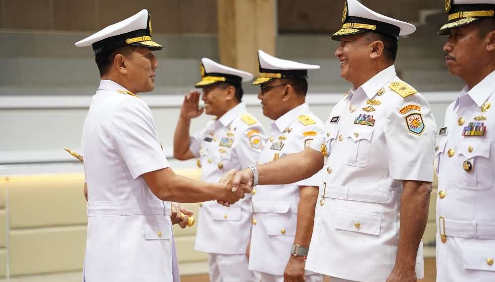 Pangkoarmada II Pimpin Sertijab dan Pengukuhan Pejabat Internal Di Jajaran Koarmada II