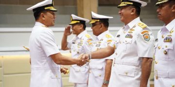 Pangkoarmada II Pimpin Sertijab dan Pengukuhan Pejabat Internal Di Jajaran  Koarmada II