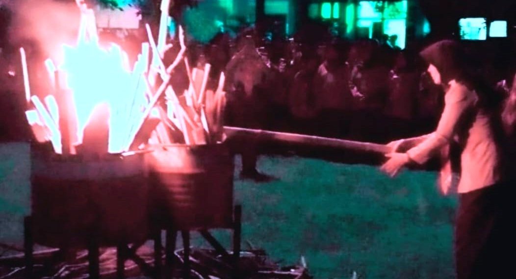 Api Unggun Penyemangat PENTA XXV 2025 SMK Negeri 2 Buduran