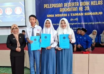 Pelepasan Siswa SMA Negeri 1 Taman Dilakukan Dalam Kesederhanaan   