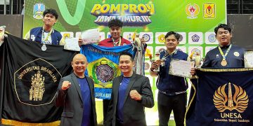Mahasiswa STIAMAK Kevin Raih Juara 1 Karate Pomprov Jatim