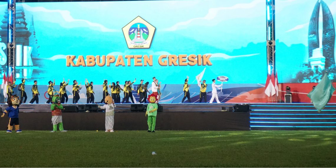 Porprov Jatim IX Resmi Dibuka, Bupati Yani Optimistis Kontingen Gresik Masuk 5 Besar