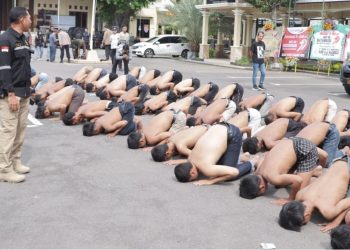 Diduga Hendak Bikin Kericuhan di Pengesahan Warga PSHT, Ratusan Pemuda Diamankan Polisi