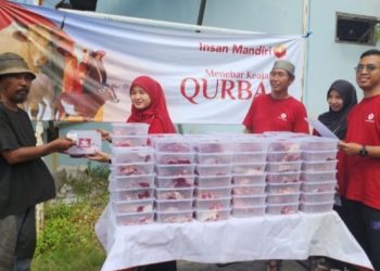 36 Ekor Kambing Dikirim ke Afrika, Yayasan Insan Mandiri Peduli Berbagi Ratusan Paket Hewan Kurban