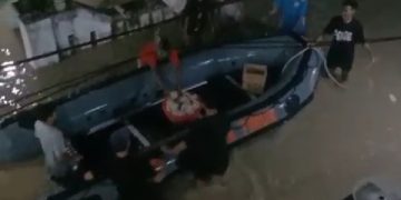 Kali Lamong Kembali Meluap, Ratusan Rumah Warga Terendam