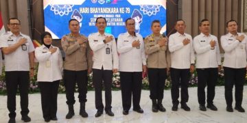 Semarak Pelayanan 1079 Paspor untuk Negeri, Digelar Imigrasi dan Polda Jatim di HUT Bhayangkara ke-79