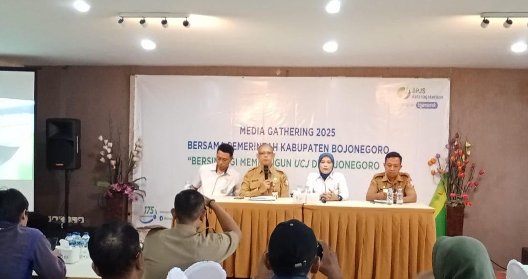 BPJS Ketenagakerjaan Bojonegoro Bersama Diskominfo Gelar Media Gathering, Bangun Sinergitas Maksimalkan Informasi Program