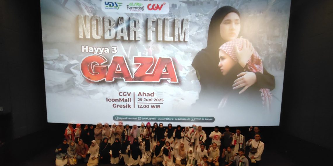 Ajak Masyarakat Bangun Empati Palestina, YDSF Gresik Gelar Nobar Film Gaza Hayya 3